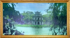 Tranh từ nhựa tái chế HỒ GƯƠM