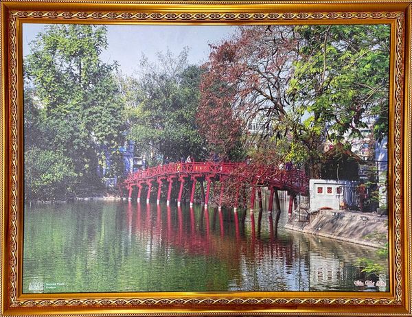 Hình ảnh tranh từ nhựa tái chế của công ty Thanh Tùng 2.