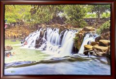 Tranh từ nhựa tái chế THÁC GIANG ĐIỀN