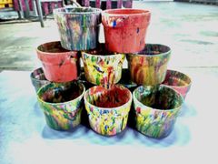 Chậu cây nhựa tái chế