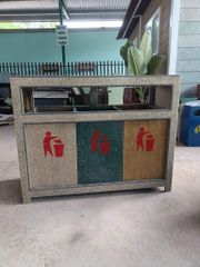 Thùng rác 3 ngăn từ nhựa tái chế