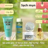  Bộ Tri Mụn ẩn , Mụn đầu đen, Mụn thâm Doctor Care dành cho nam nữ da dầu mụn ( Serum 20ml + mặt nạ 50g + toner 200ml + sữa rửa mặt 130g ) 