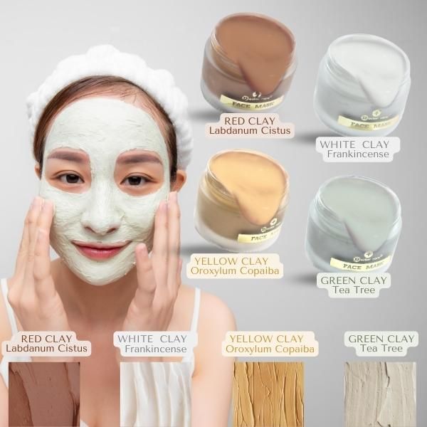  Mặt nạ đất sét giảm mụn trắng da sạch nhờn Doctor care Face Mask GREEN CLAY Tea Tree 50g 