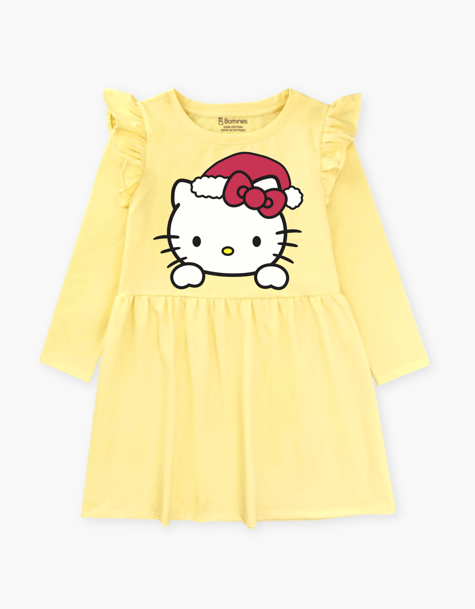  Váy bé gái mùa thu tay dài Hello Kitty 