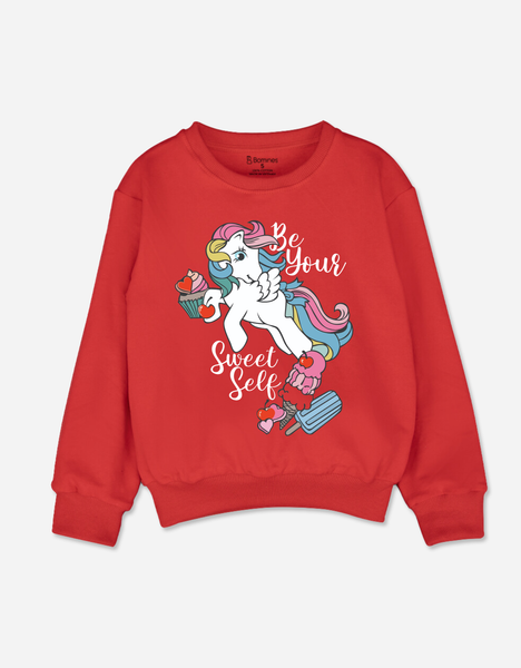  Áo sweater bé gái tay dài Kỳ Lân Unicorn 