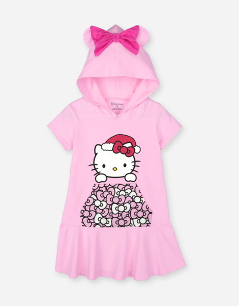  Váy Hoodie Hello Kitty tay ngắn 