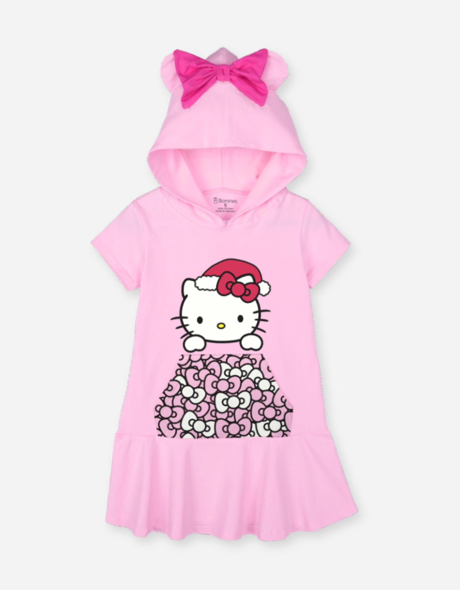  Váy Hoodie Hello Kitty tay ngắn 