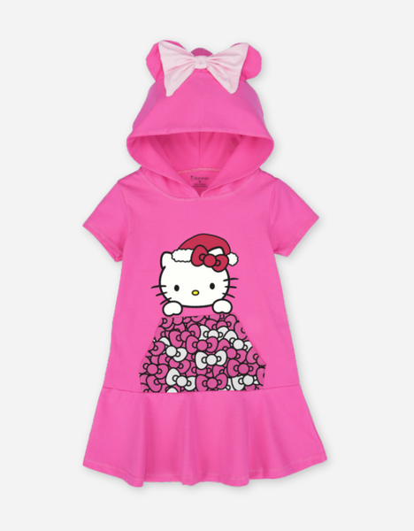  Váy Hoodie Hello Kitty tay ngắn 