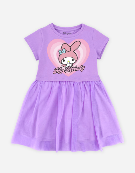  Váy bé gái phối lưới Bomines Sanrio Kuromi, Hello Kitty, Cinnamoroll, My Melody 