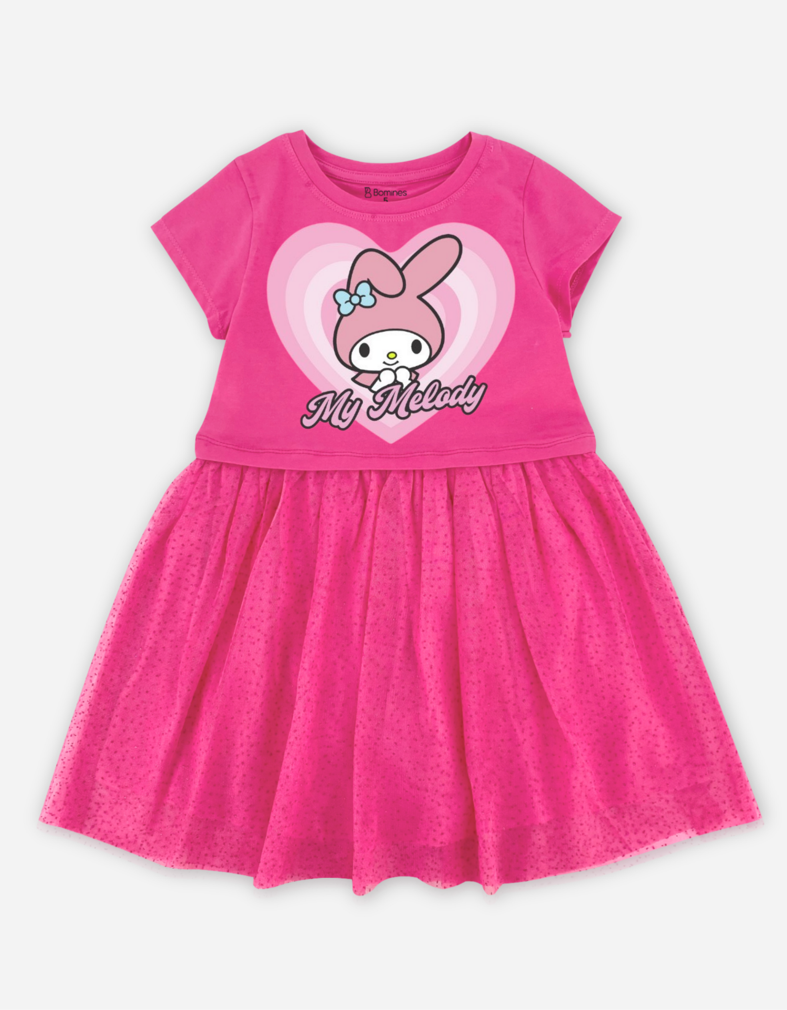  Váy bé gái phối lưới Bomines Sanrio Kuromi, Hello Kitty, Cinnamoroll, My Melody 