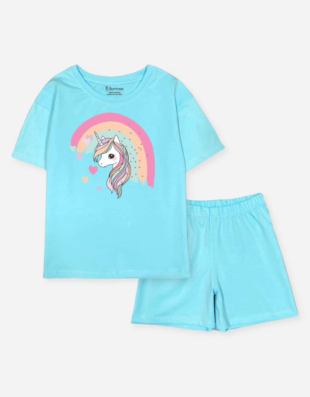  Đồ bộ short bé gái Unicorn 