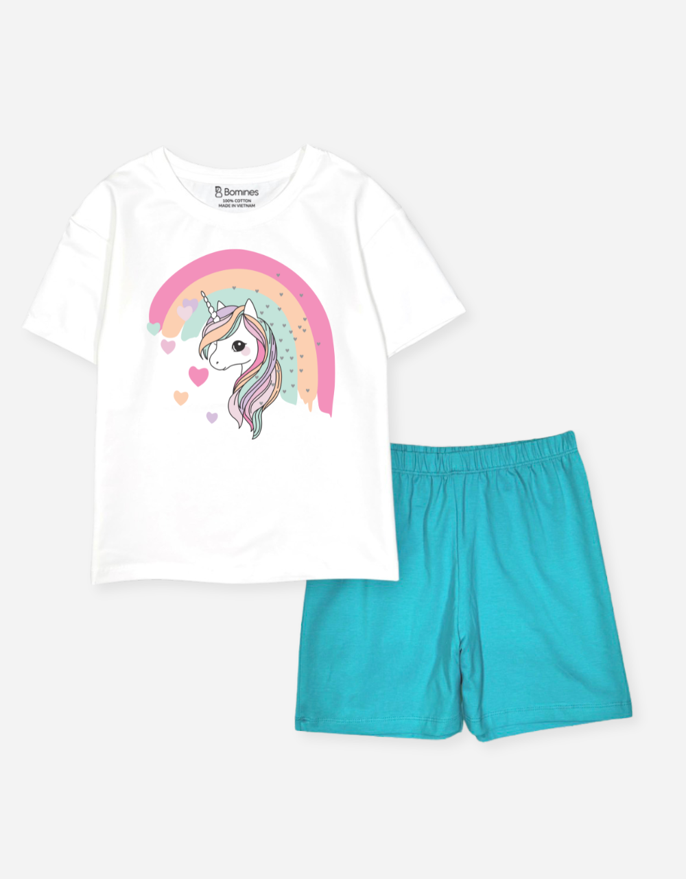  Đồ bộ short bé gái Unicorn 