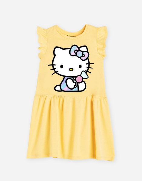  Váy bé gái Hello Kitty tay bèo 