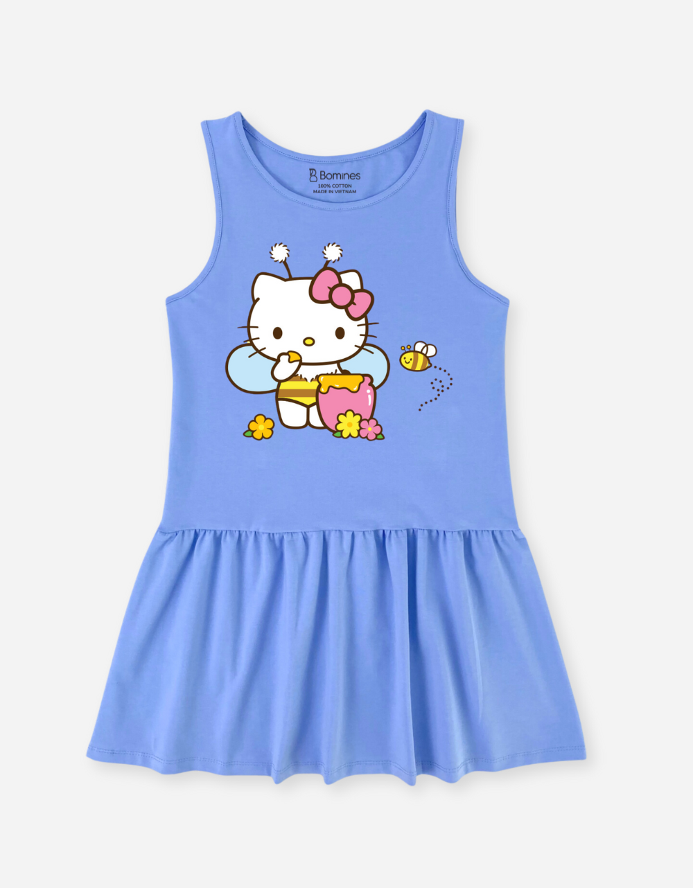  Đầm cotton sát nách Hello Kitty 