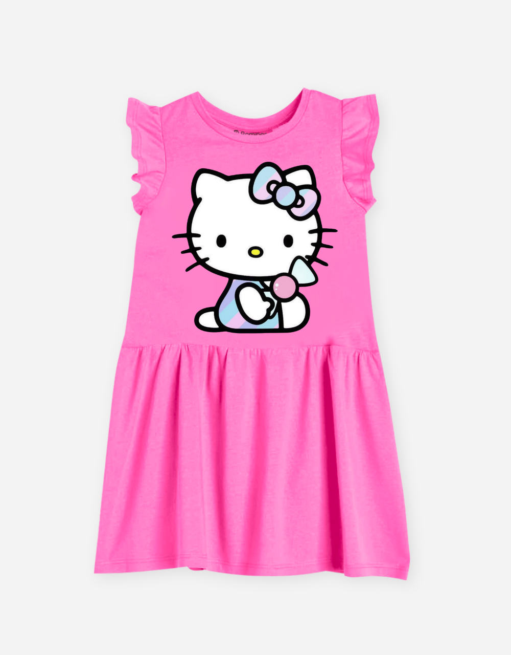  Váy bé gái Hello Kitty tay bèo 