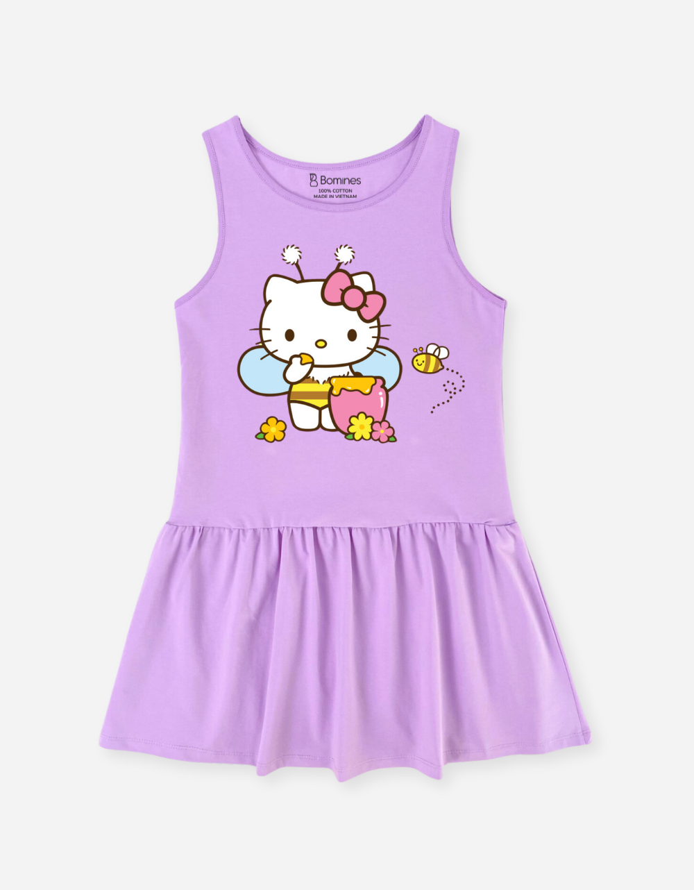  Đầm cotton sát nách Hello Kitty 