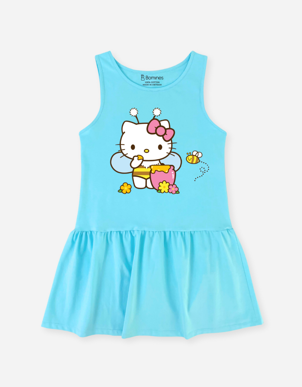  Đầm cotton sát nách Hello Kitty 