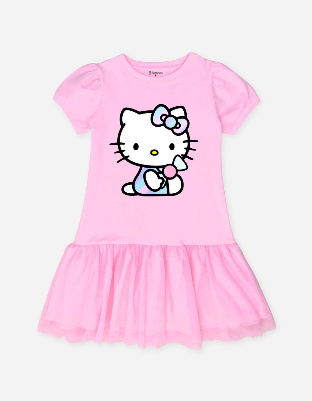  Váy bé gái tay phồng Hello Kitty 