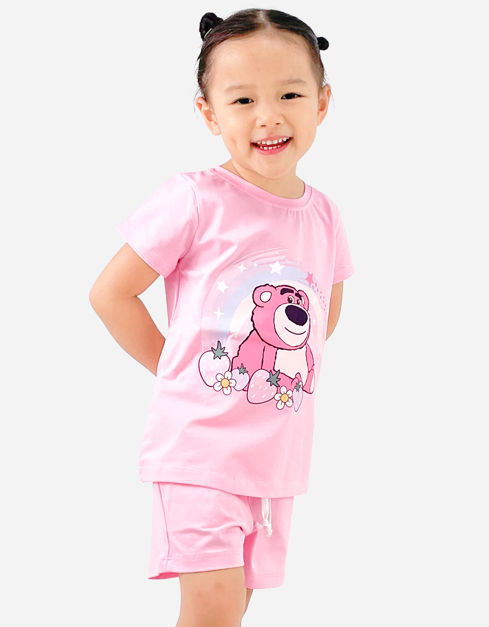  Đồ bộ ngắn bé gái Gấu dâu Lotso 