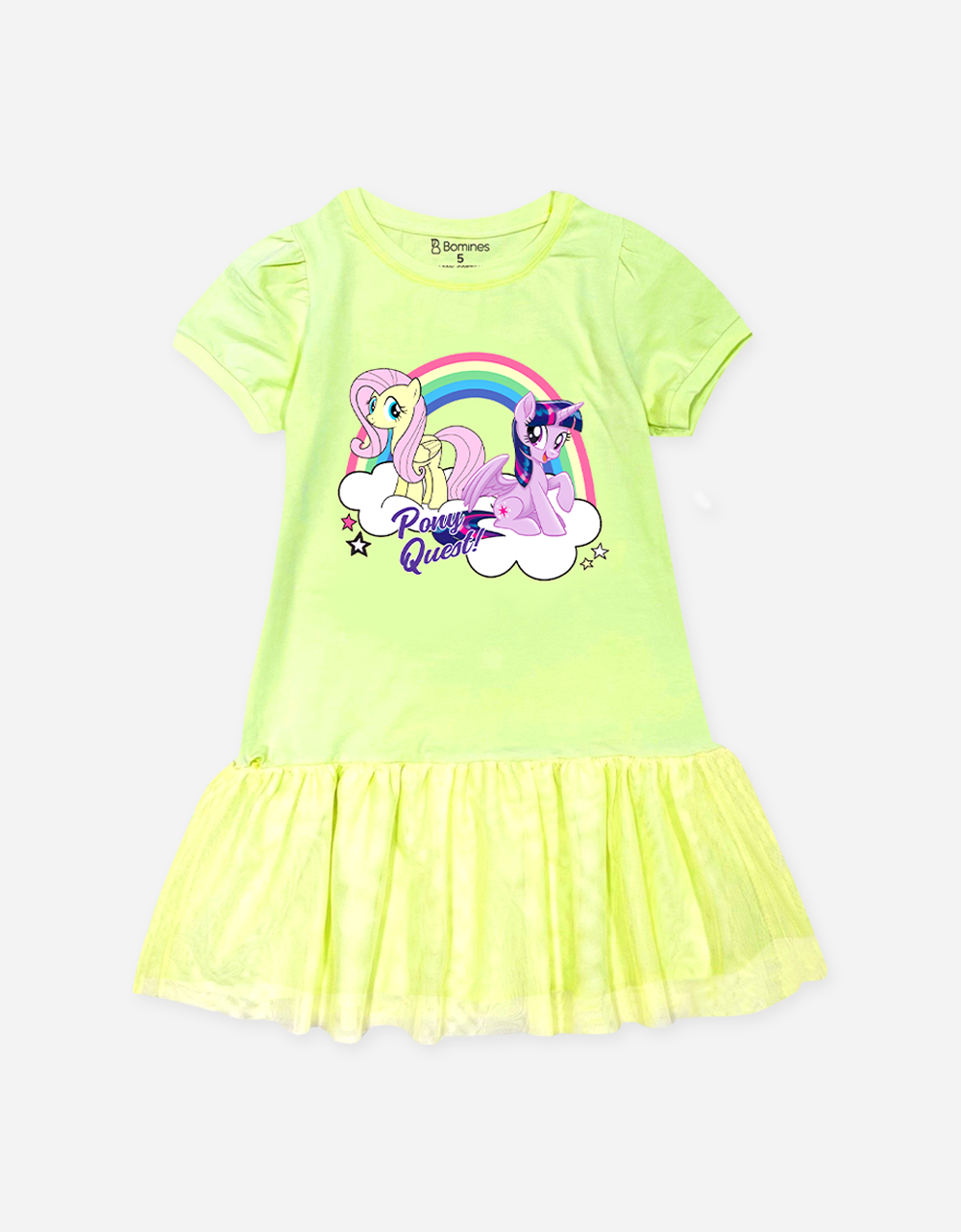  Váy bé gái tay phồng phối lưới My Little Pony 