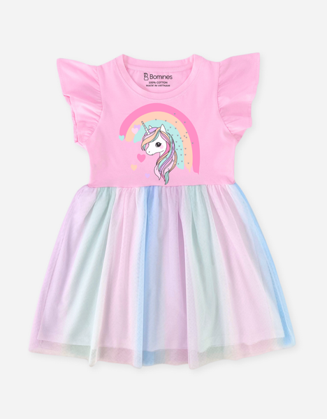  Váy bé gái Kỳ Lân Unicorn 