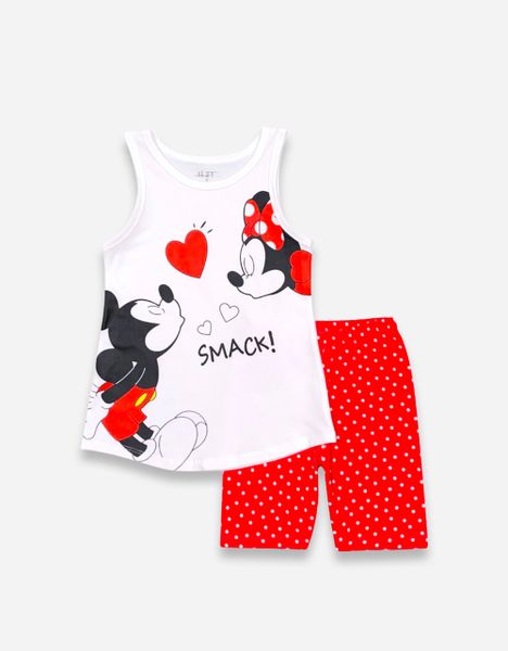  Đồ bộ lửng bé gái sát nách Mickey Minnie 