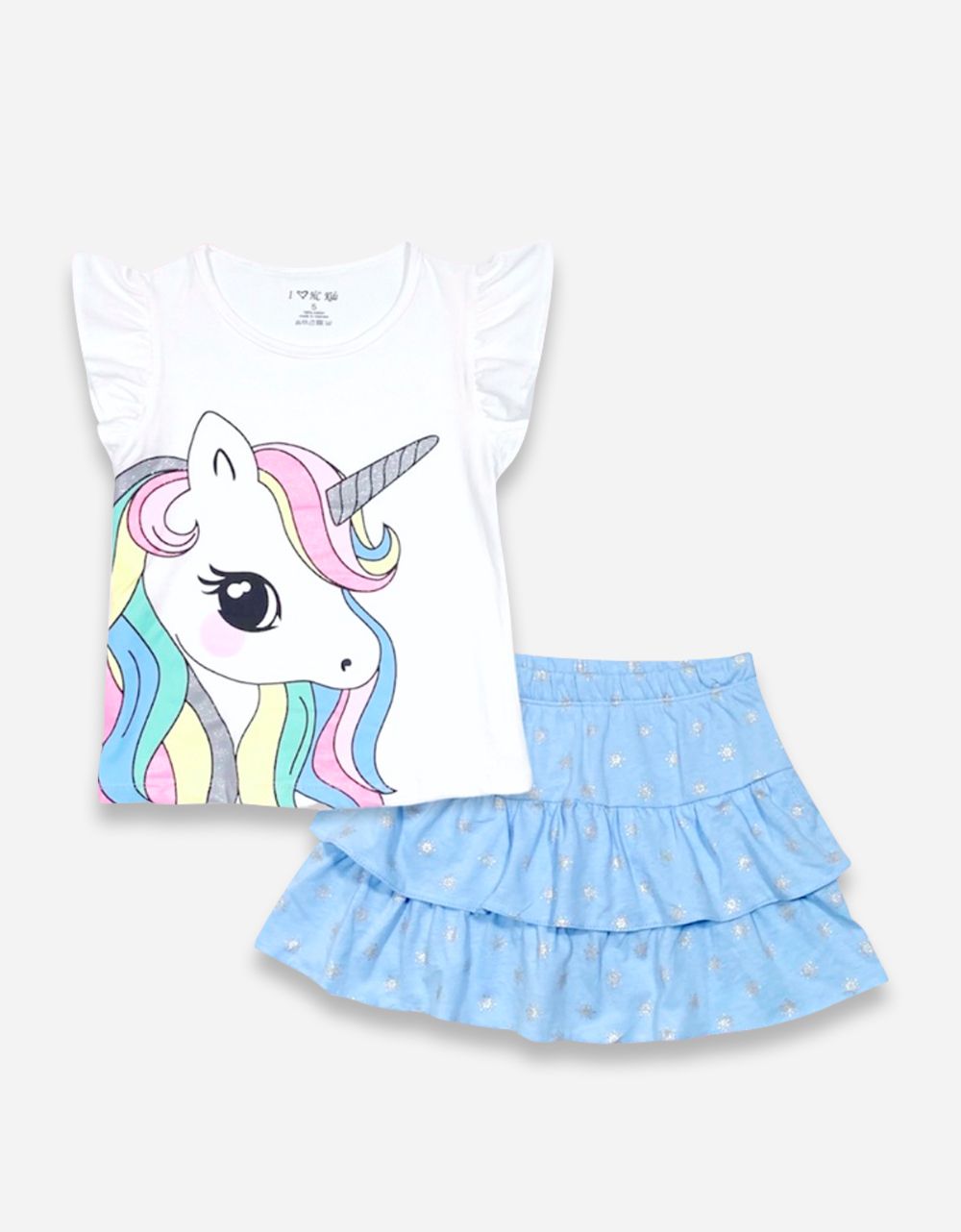  Set Chân Váy bé gái Unicorn Pony 