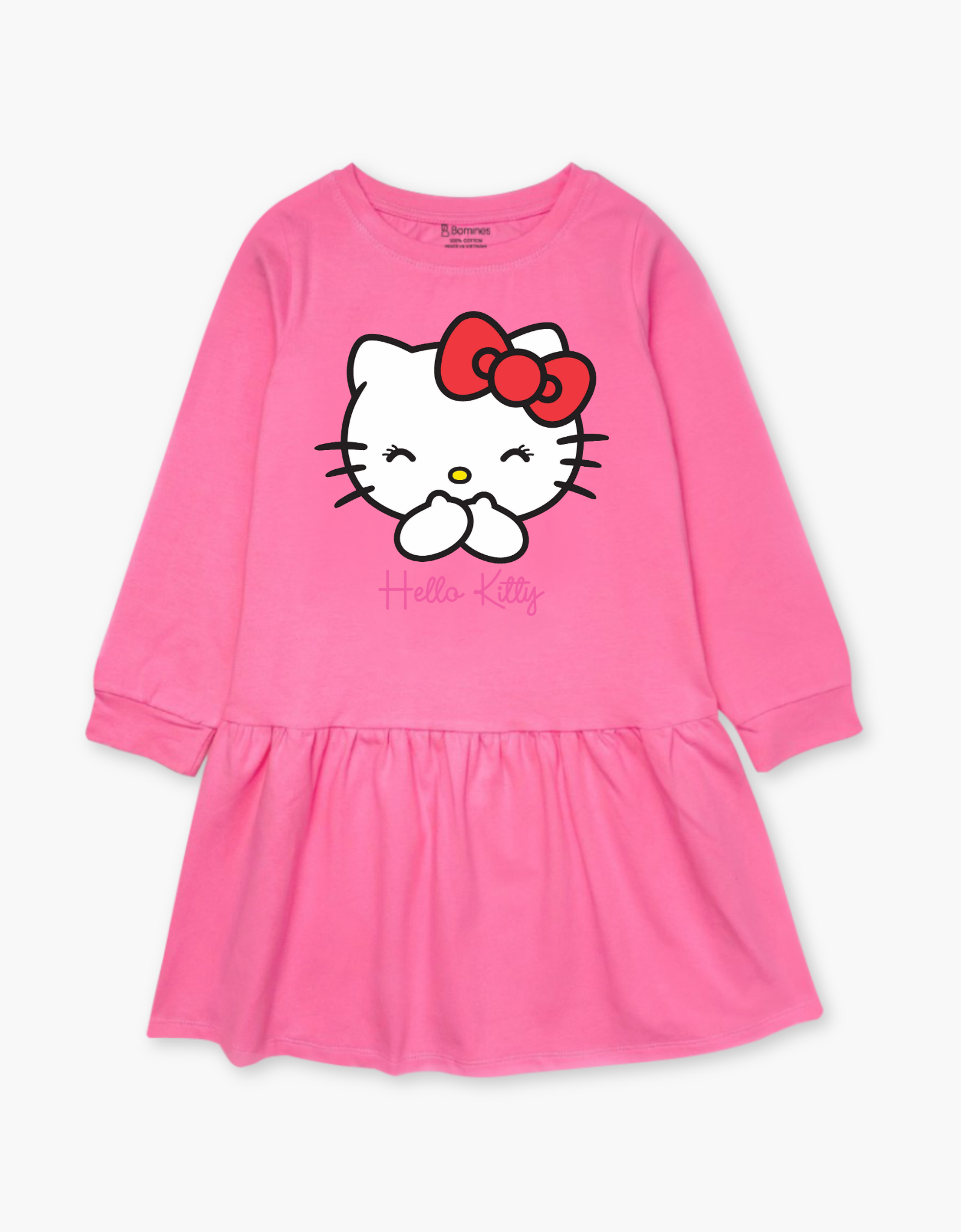  Váy bé gái mùa thu tay dài Hello Kitty 