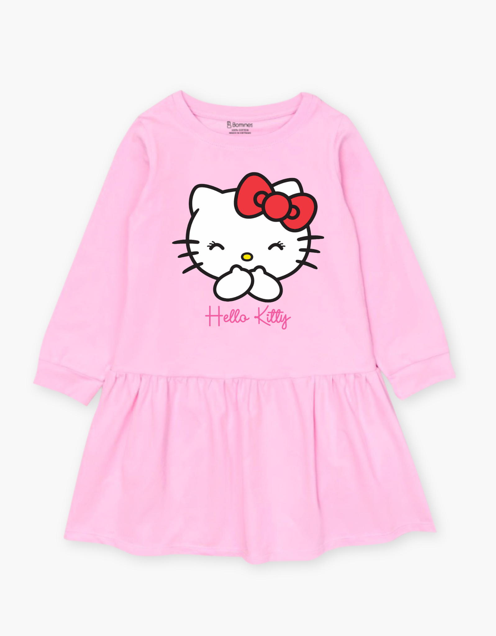  Váy bé gái mùa thu tay dài Hello Kitty 