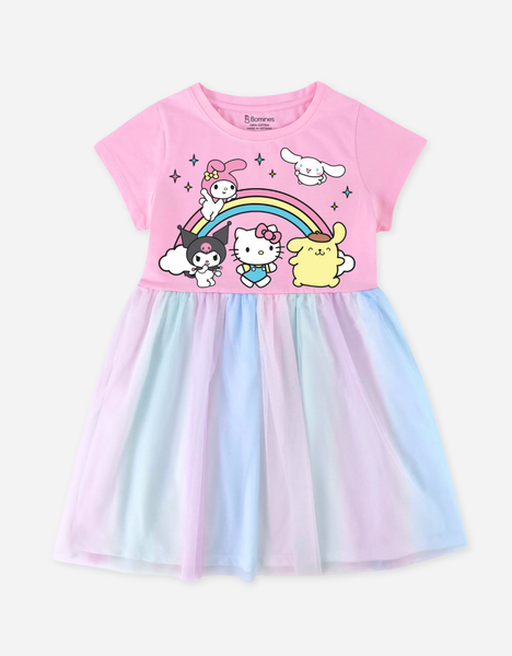  Váy bé gái phối lưới Sanrio 