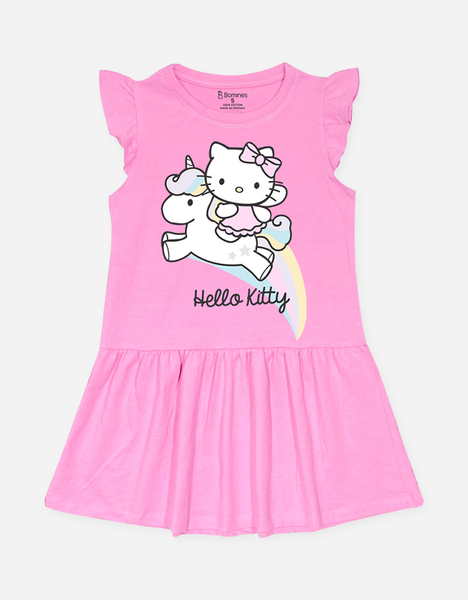 Váy bé gái tay cánh tiên Hello Kitty 