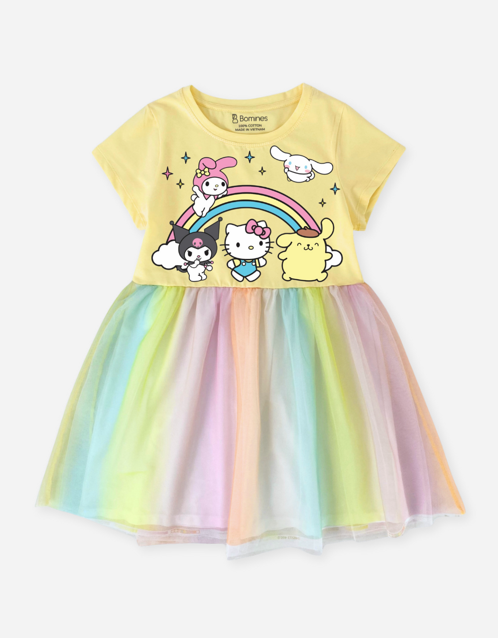  Váy bé gái phối lưới Sanrio 