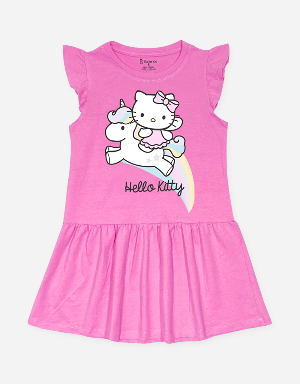  Váy bé gái tay cánh tiên Hello Kitty 
