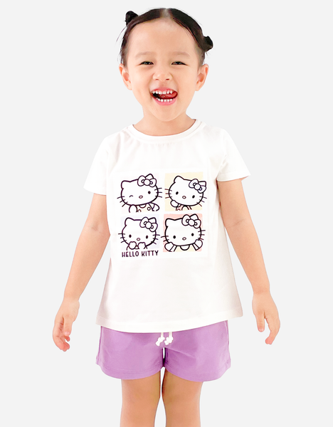  Đồ bộ ngắn bé gái Hello Kitty 