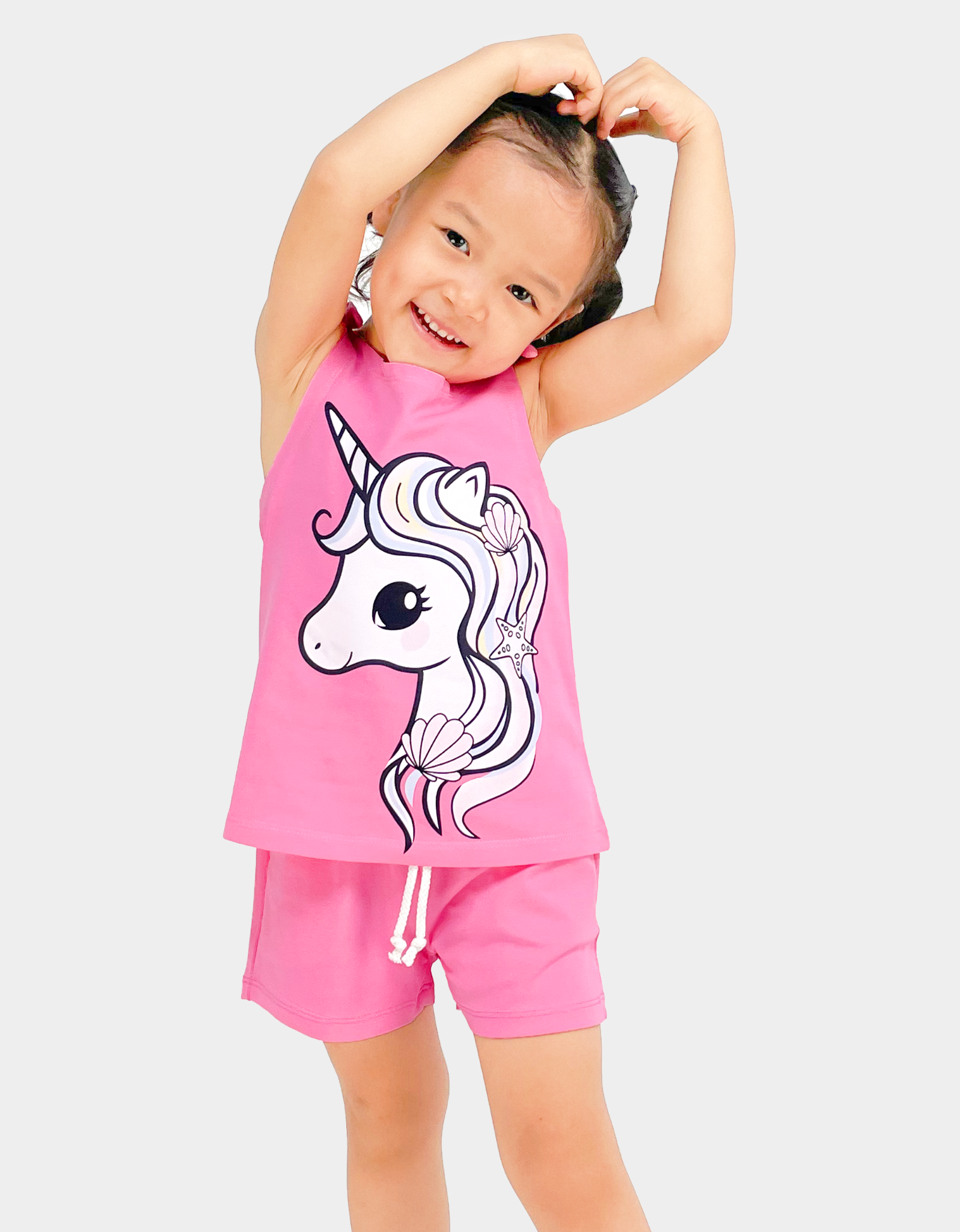  Đồ bộ ngắn nơ vai bé gái Kỳ Lân Unicorn 