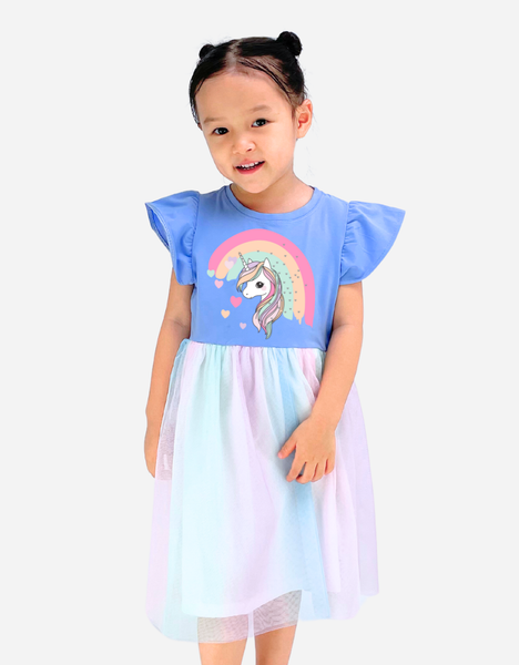  Váy bé gái Kỳ Lân Unicorn 