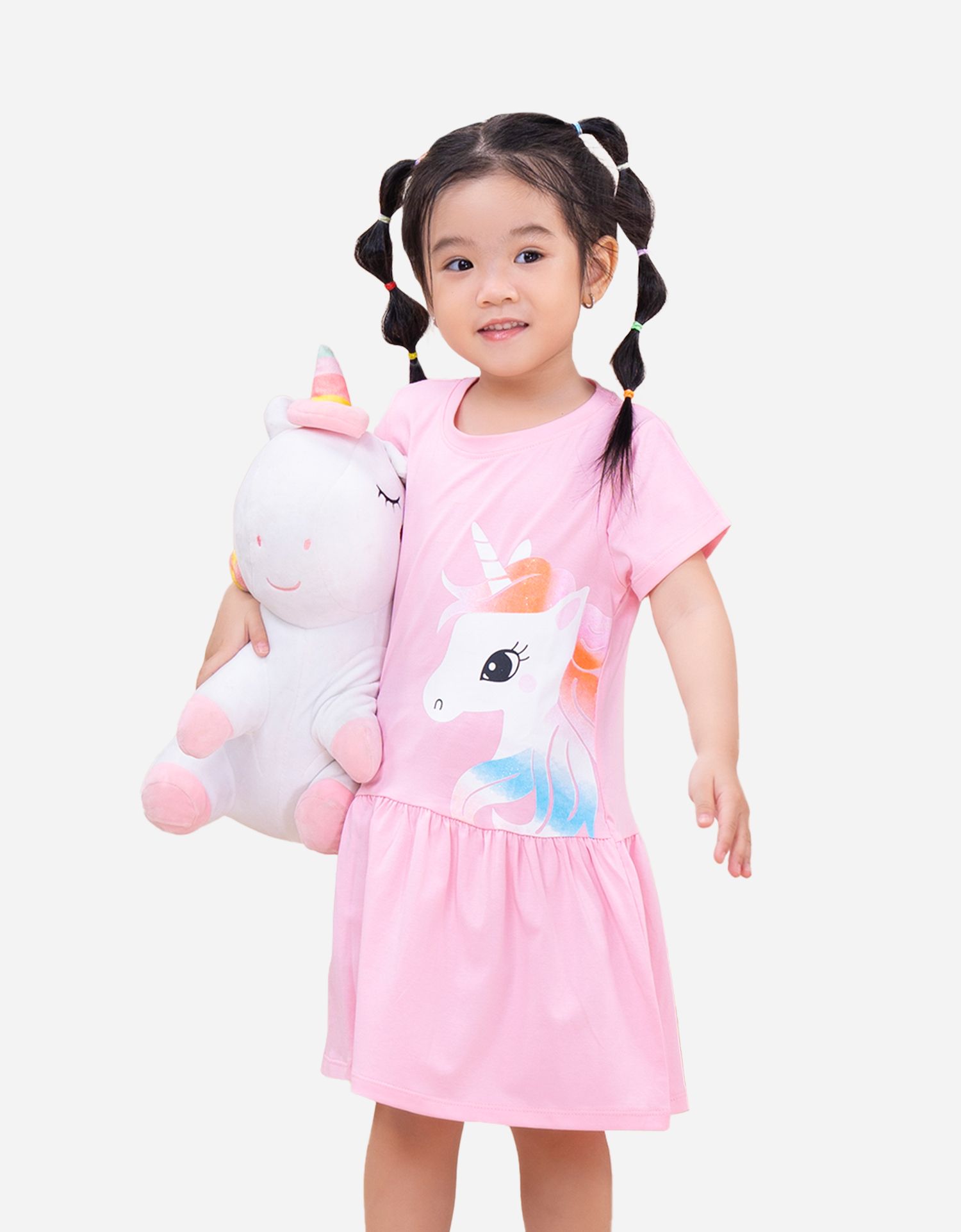  Váy bé gái tay ngắn Unicorn 