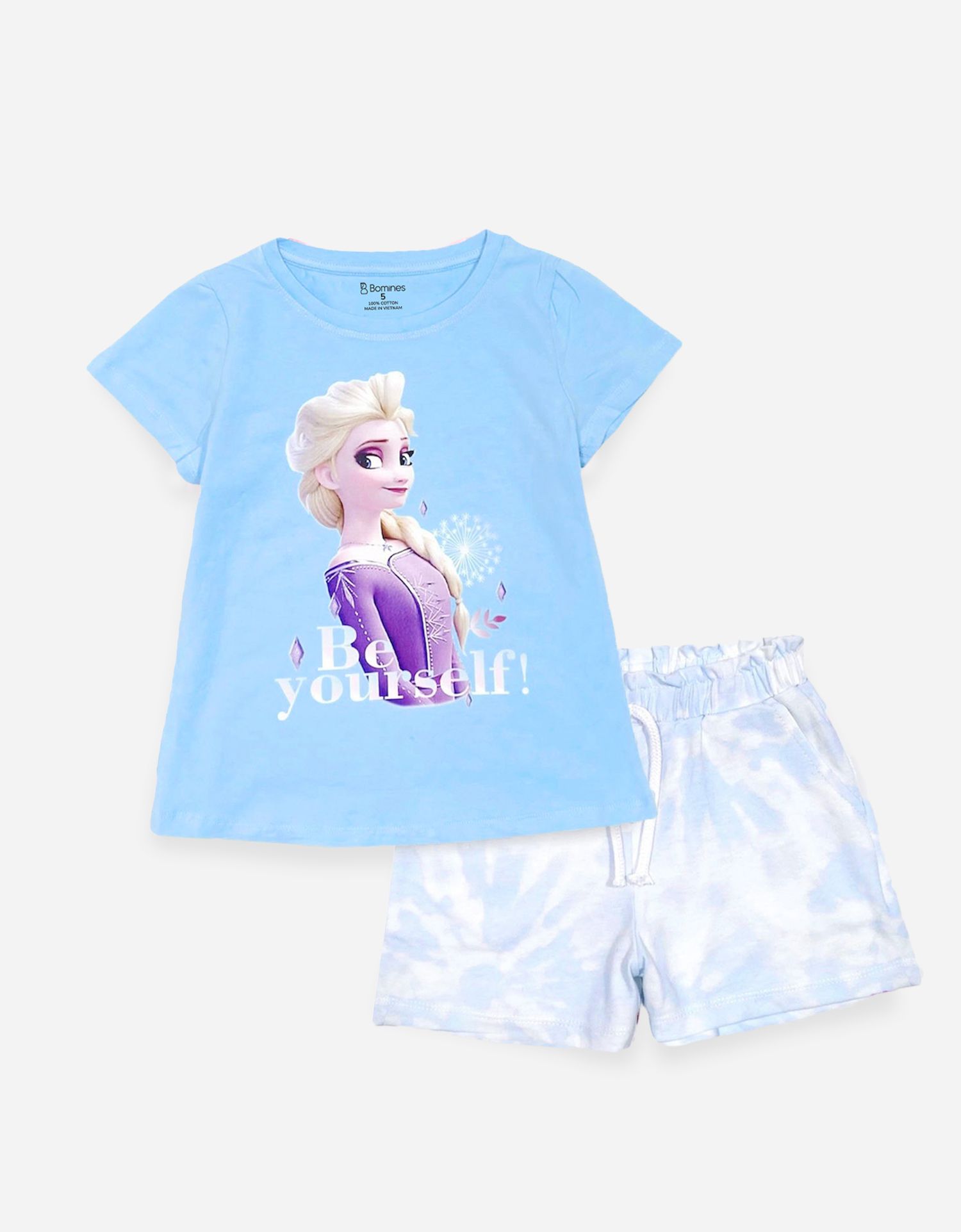 Đồ bộ ngắn bé gái Elsa quần loang 