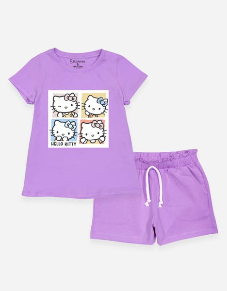  Đồ bộ ngắn bé gái Hello Kitty 