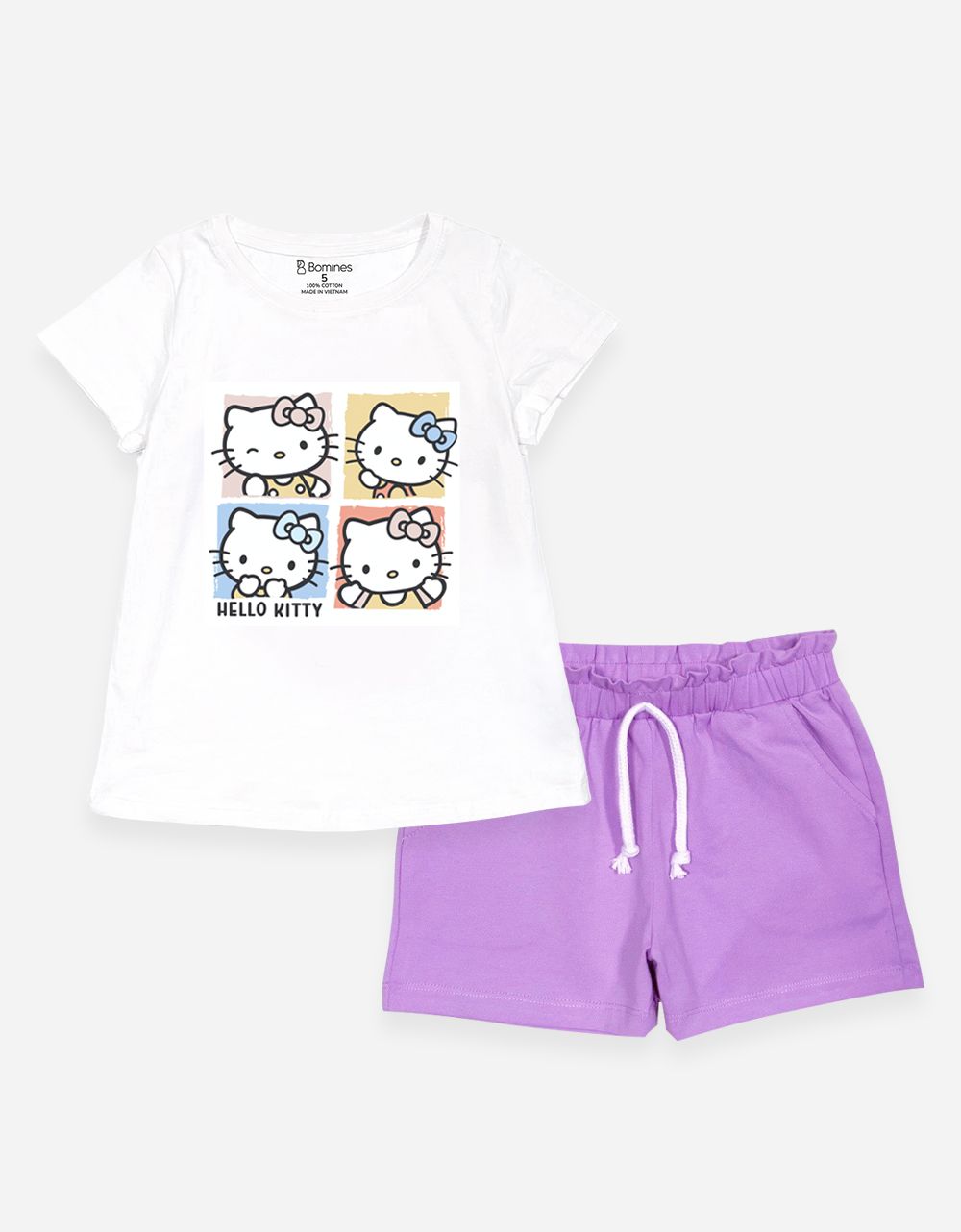  Đồ bộ ngắn bé gái Hello Kitty 