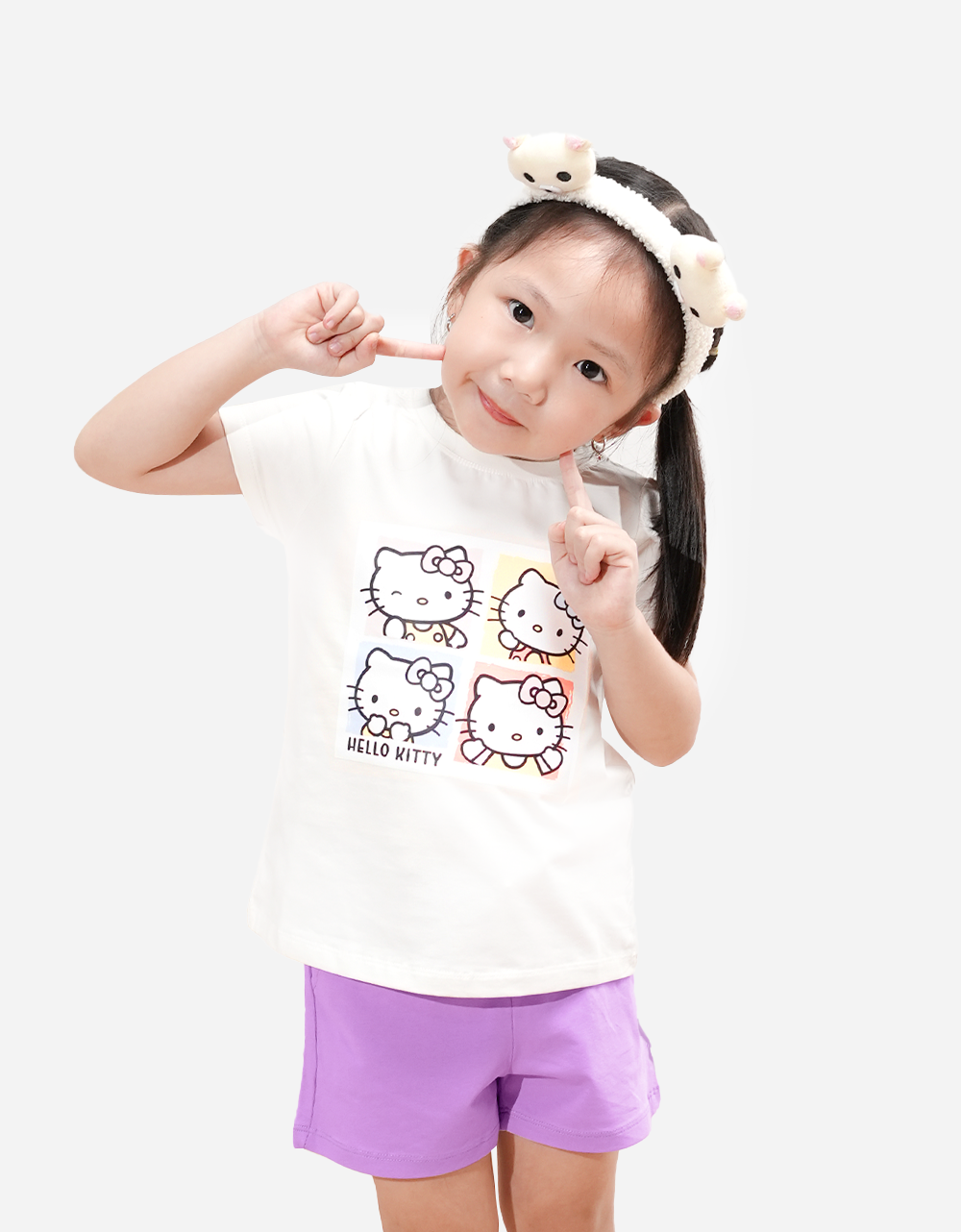  Đồ bộ ngắn bé gái Hello Kitty 