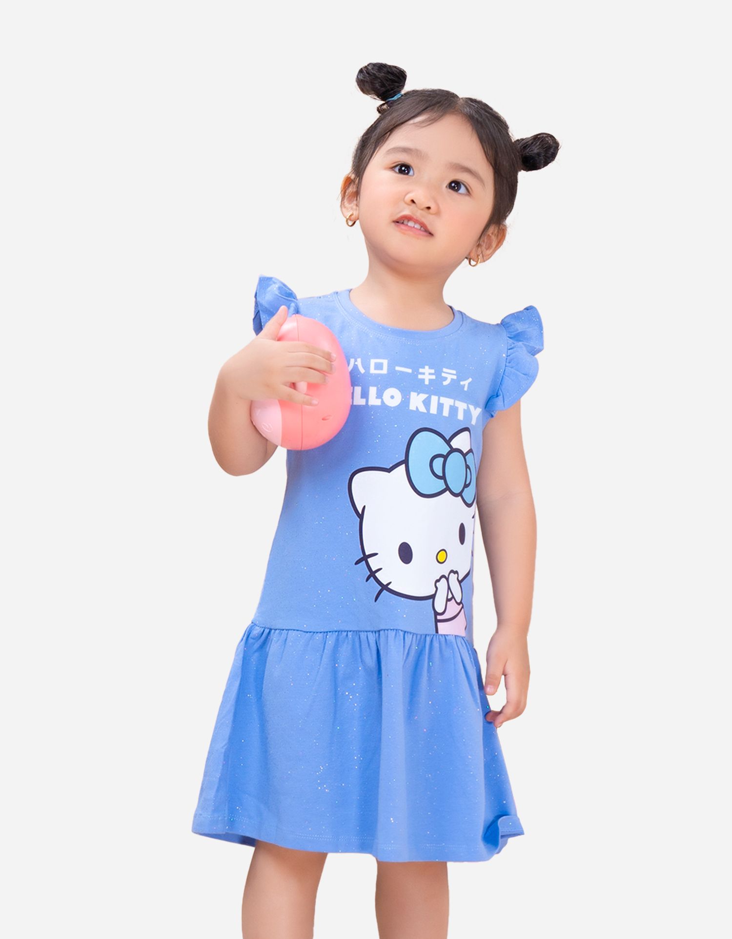 Thảm vải Hello Kitty chấm bi dễ thương  2023