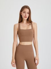 Áo tập croptop quai lưng chéo