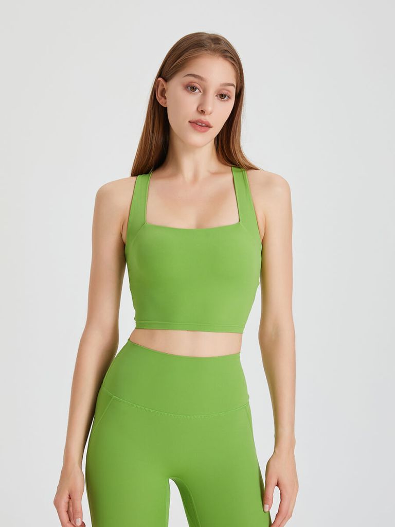 Áo tập croptop quai lưng chéo