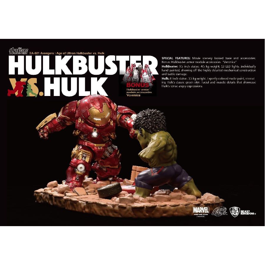  Mô Hình Sưu Tập Avengers:Age of Ultron Hulkbuster & Hulk BEAST KINGDOM EA-021 