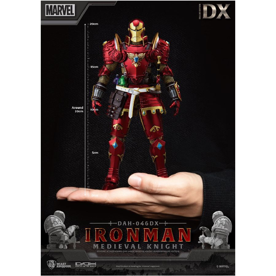  Mô Hình Sưu Tập Medieval Knight - Iron Man Deluxe Version BEAST KINGDOM DAH-046DX 