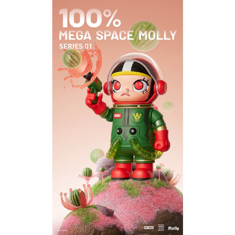  Mega Collection 100% Space Molly Series 1 Đồ Chơi Mô Hình POP MART 6941448674887 