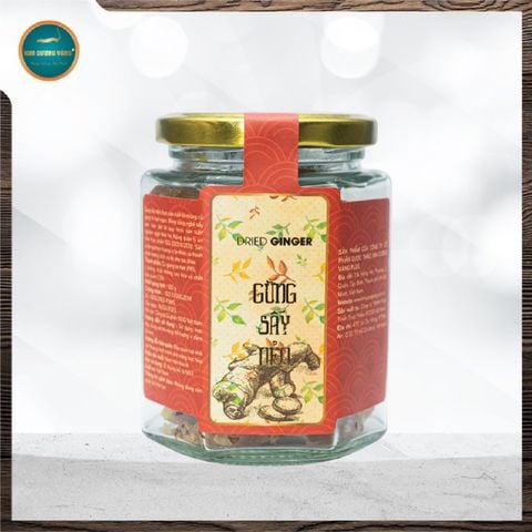 Mứt gừng sấy dẻo Kim Cương Vàng (100g) – Món ăn truyền thống tốt cho sức khỏe