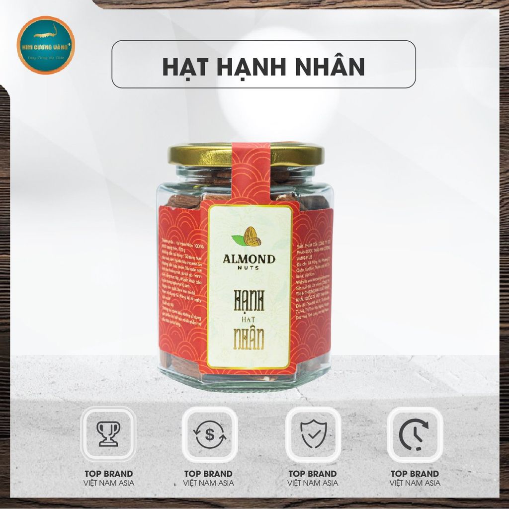 Hạt Hạnh Nhân Kim Cương Vàng (170g)
