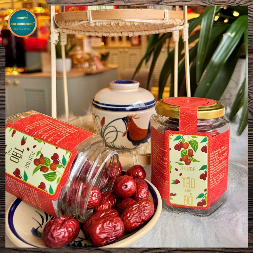 Táo đỏ khô Kim Cương Vàng (100g)